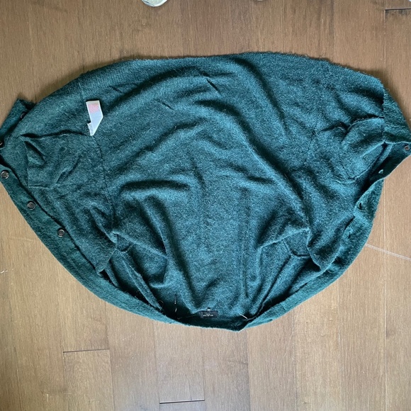 Grandpa Sweater Long Cardigan Green lightweight Selected Femme - Picture 5 of 13